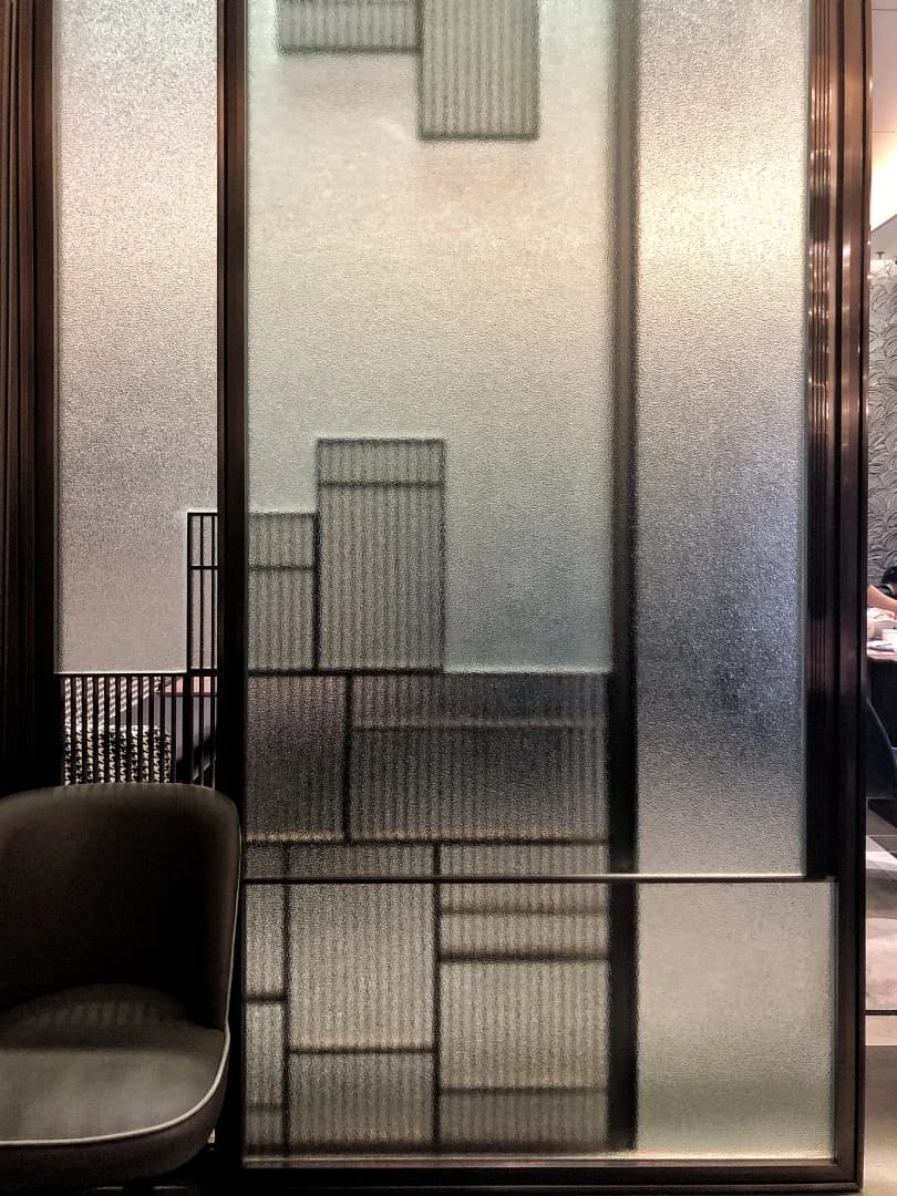 Translucent framed partition