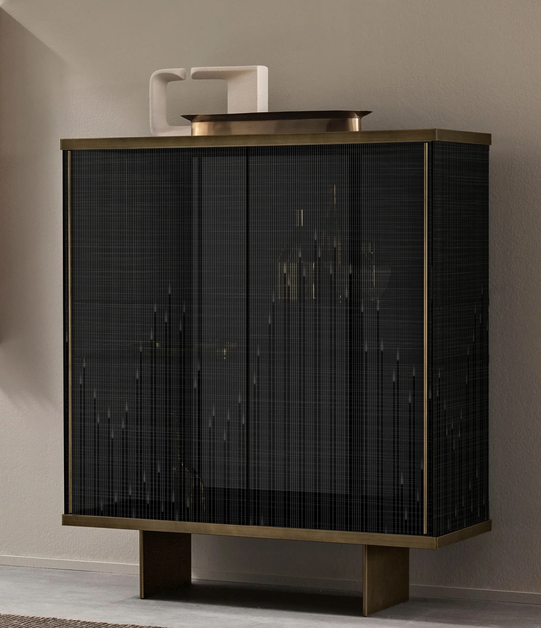 Dark cabinet