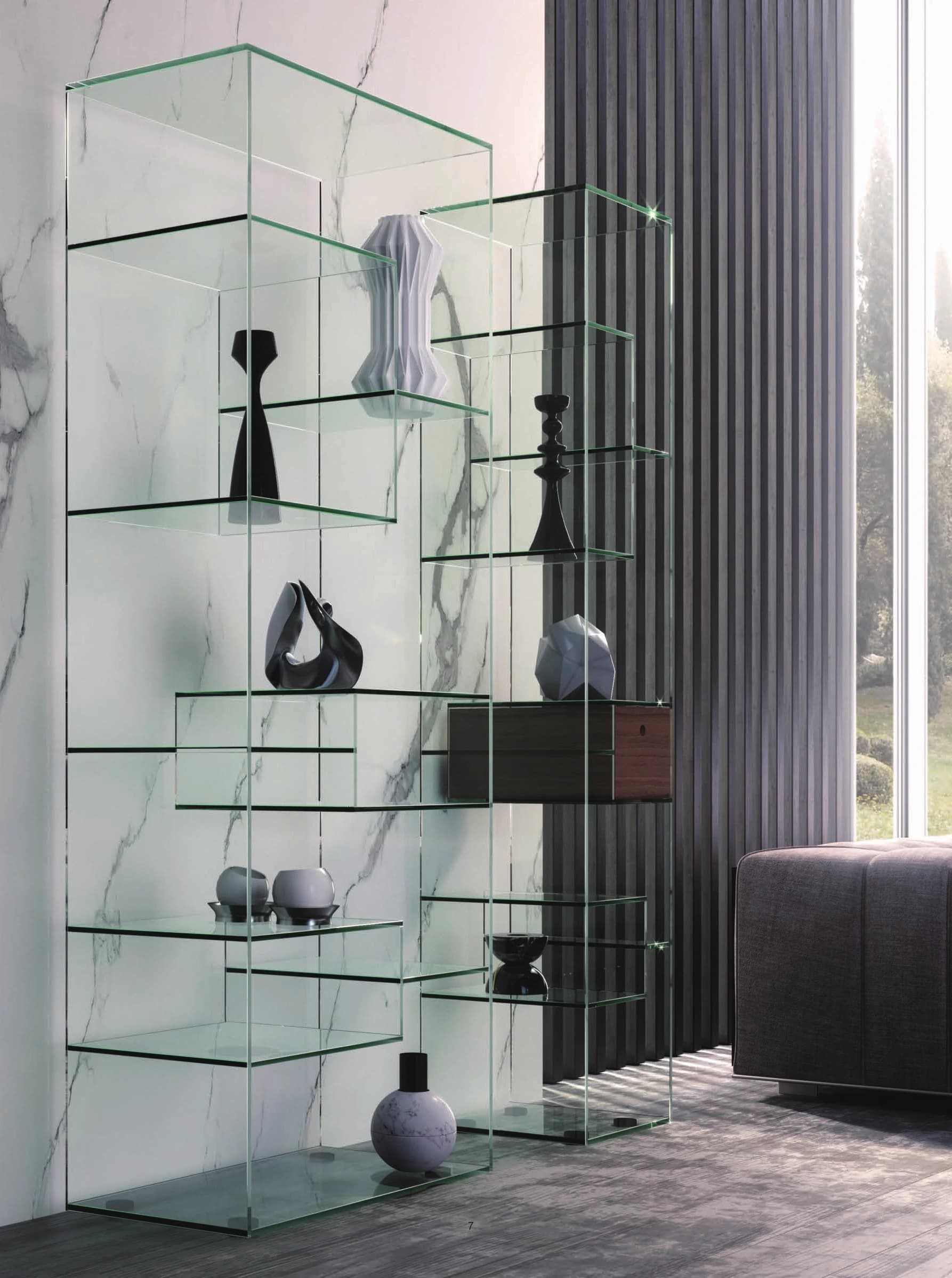 Glass display cabinet