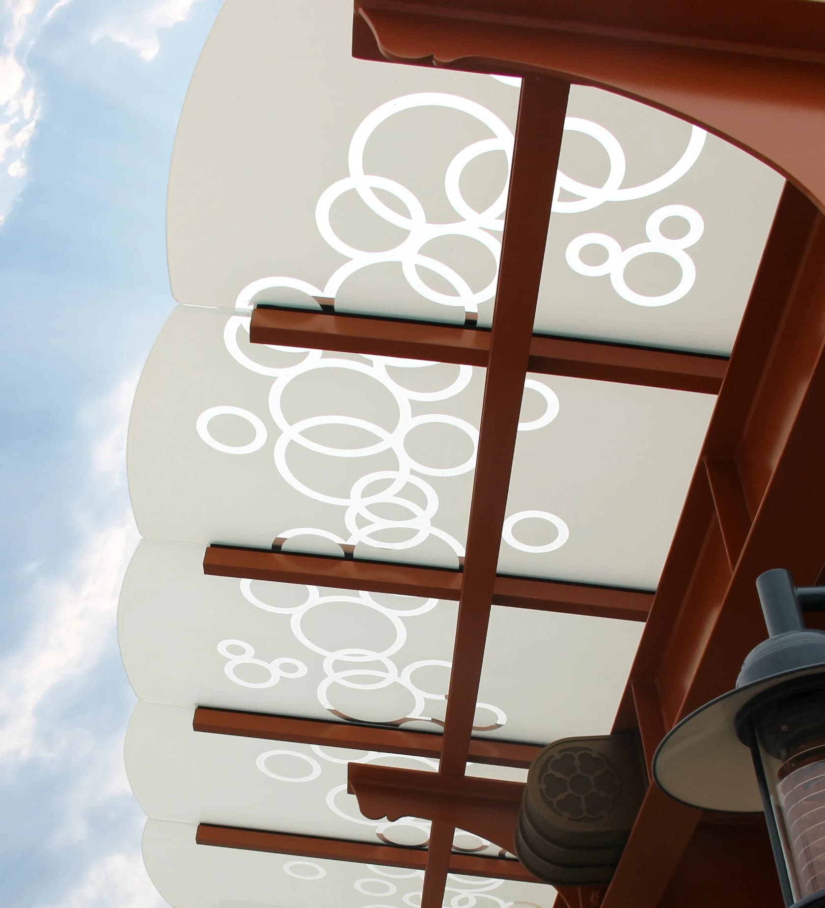 Patterned glass canopy in the Shanghai Disney project archive